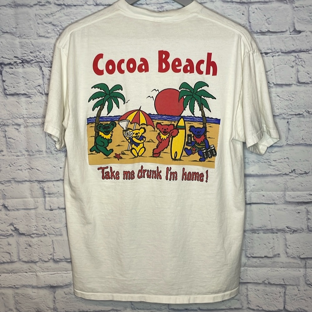 VTG Grateful Dead Take Me Drunk I'm Home T-Shirt Single Stitch